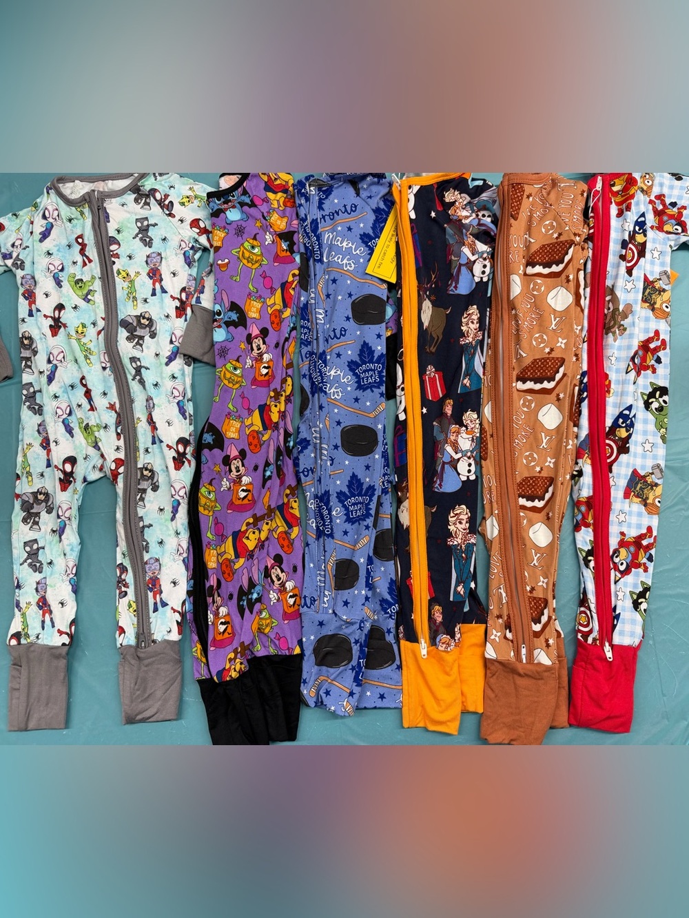 Lot of 6 size 6-12 mths bamboo.